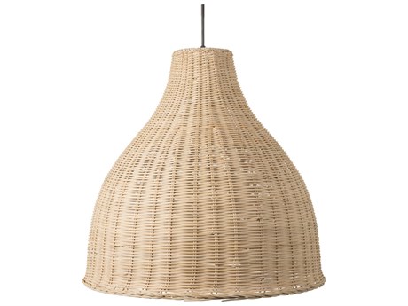 Surya Hakka 1-Light Beige Brown Bell Pendant