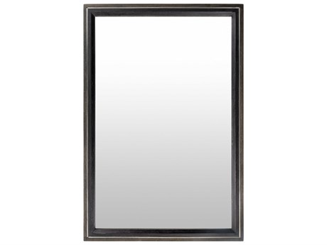 Surya Hanover Gray Rectangular Wall Mirror