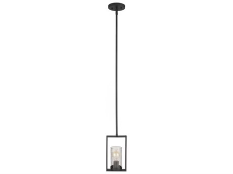 Surya Hank 1-Light Black Mini Pendant