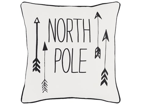 Surya Holiday Black Pillow