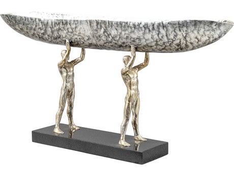 Surya Homo Sapiens Metallic Nickel Decorative Bowl
