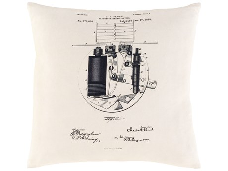 Surya Smithsonian Black Pillow