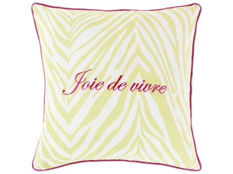 Surya Joie de Vivre Light Green Pillow
