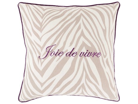 Surya Joie de Vivre Plum Pillow