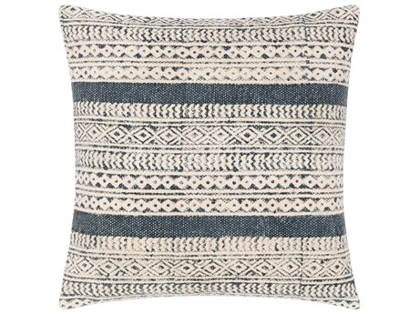 Surya Janya Dark Blue / Light Beige Pillow