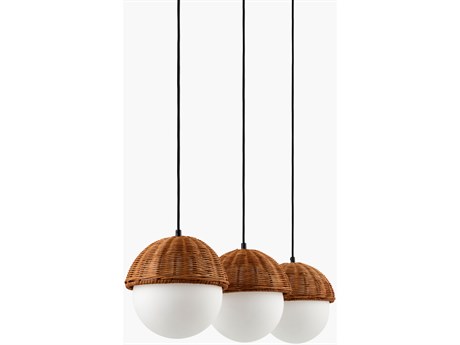 Surya Janze 3-Light Gold Globe Chandelier