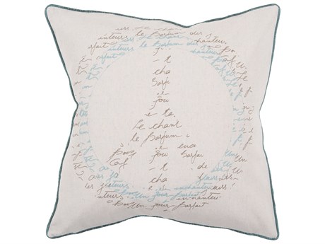 Surya Decorative Aqua Pillow