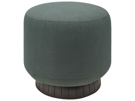 Surya Jayde Brown Green Upholstered Ottoman