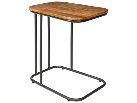Surya Kaduna Rectangular Wood Brown Black End Table