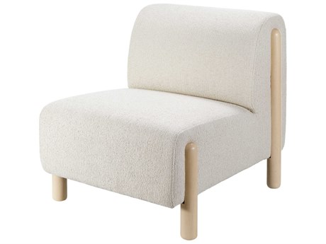 Surya Kenwood Beige Fabric Accent Chair