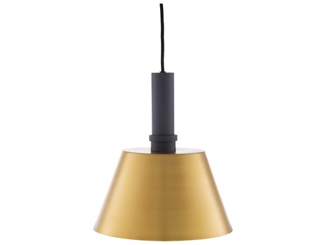 Surya Kori 1-Light Black Brass Mini Pendant