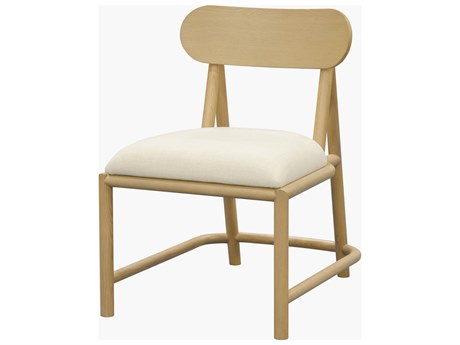 Surya Keating Plywood Beige Upholstered Armless Dining Chair Set of 2