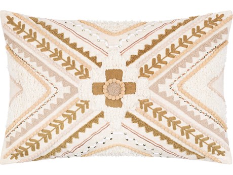 Surya Kenitra Tan / Olive / Gray Pillow