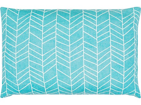 Surya Lachen Teal / Cream Pillow