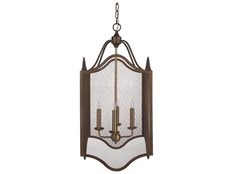 Surya Lombard 4-Light Metallic Bronze Pendant