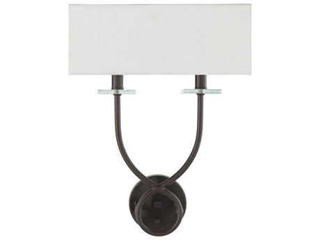 Surya Livi 2-Light Metallic Bronze Wall Sconce