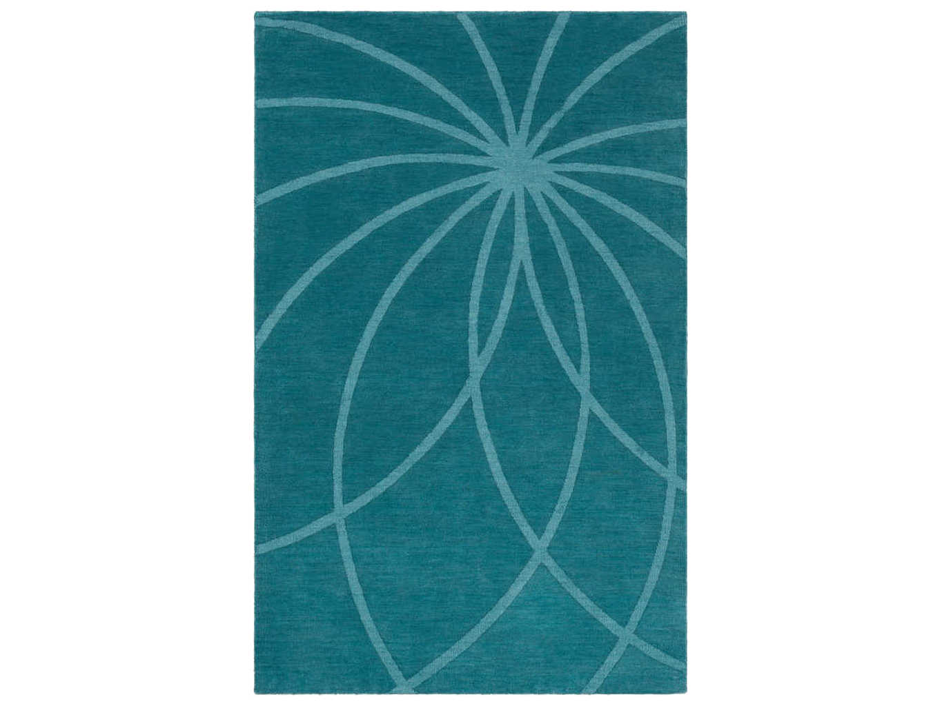Surya Mystique Teal Rectangular Area Rug SYM5461REC