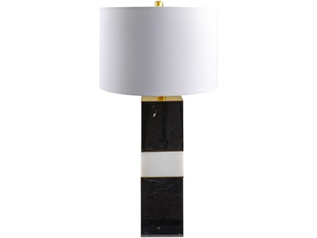 Surya Majestic Black Buffet Lamp
