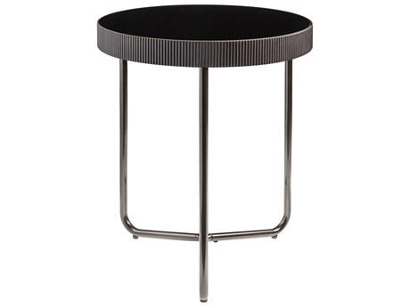 Surya Melton Round Glass End Table