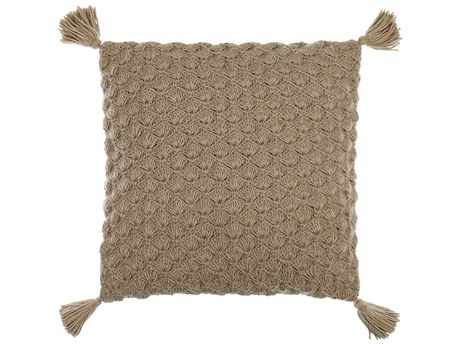 Surya Makrome Brown Pillow