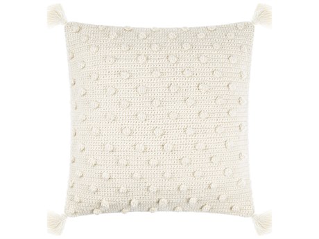 Surya Makrome White Pillow