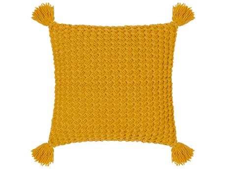 Surya Makrome Saffron Pillow