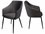 Surya Milford Brown Faux Leather Upholstered Arm Dining Chair  SYMLF007SET