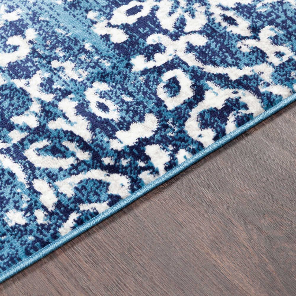 Surya Monte Carlo Sky Blue / White Runner Area Rug SYMNC2303RUN