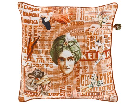 Surya Mind Games Pink Pillow