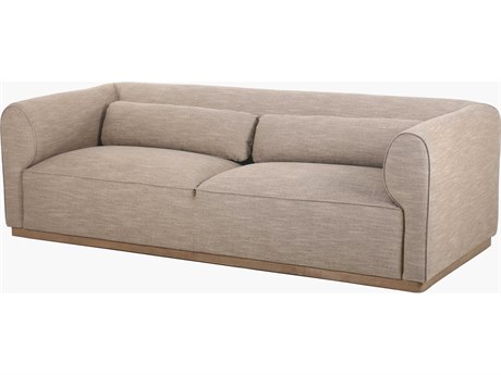 Surya Moore Beige Upholstered Sofa
