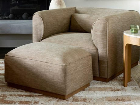Surya Moore Chair and Ottoman Set