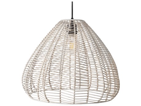 Surya Mosella 1-Light White Pendant