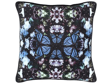 Surya Metamorphosis Blue Pillow