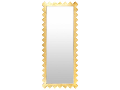 Surya Harrison Gold Rectangular Wall Mirror