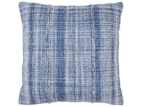 Surya Mudcloth Denim Blue Pillow