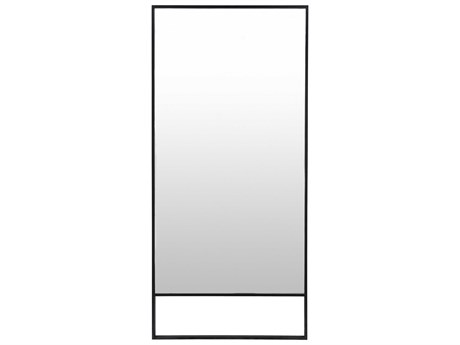 Surya Maxxis Black Rectangular Floor Mirror