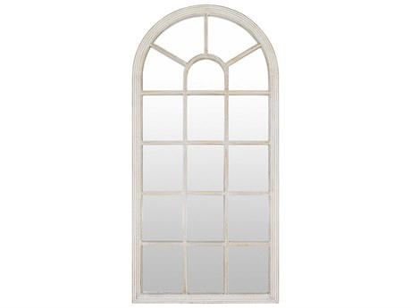 Surya Nahla White Floor Mirror