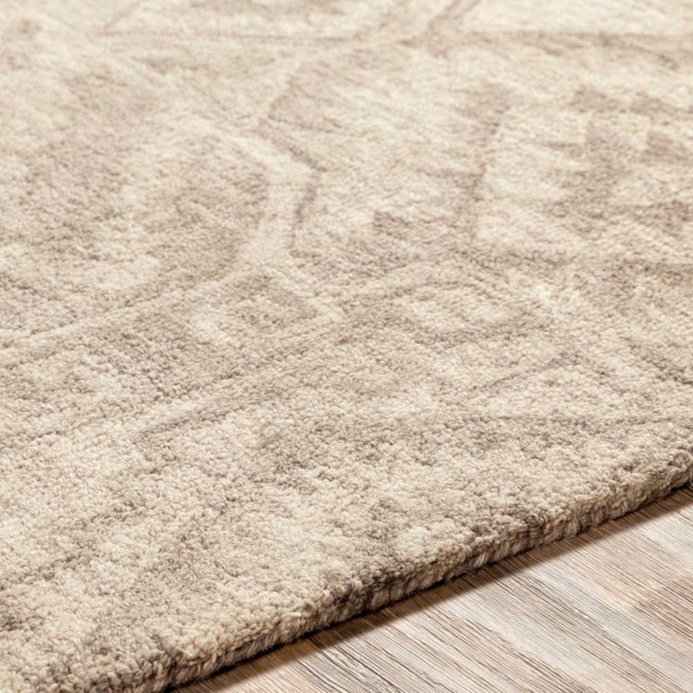 surya newcastle camel / taupe / cream rectangular area rug