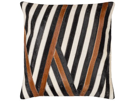 Surya Nashville Black / White / Brown Pillow