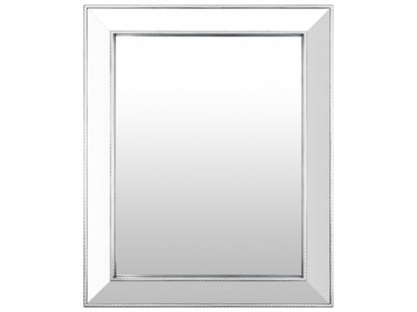Surya Arian Metallic Silver Rectangular Wall Mirror
