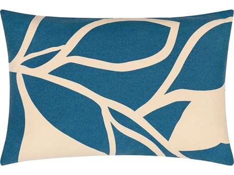 Surya Natur Dark Blue / Light Beige Pillow