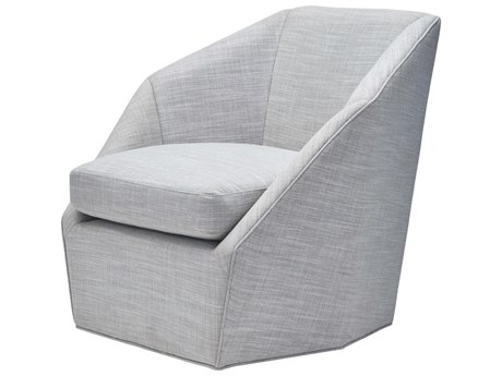 Surya Neve Swivel Gray Accent Chair