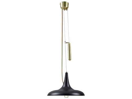 Surya Onos 3-Light Gold Black Pendant