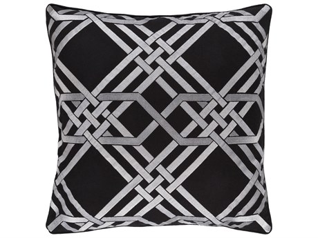 Surya Pagoda Metallic Silver Pillow