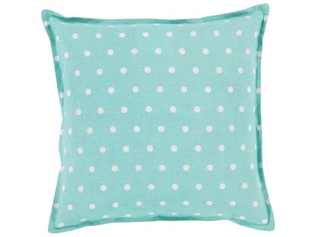 Surya Polka Dot Seafoam Pillow
