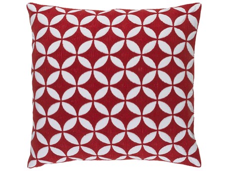 Surya Perimeter Red Pillow