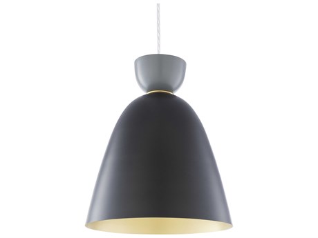 Surya Prismatic 1-Light Gray Black Mini Pendant