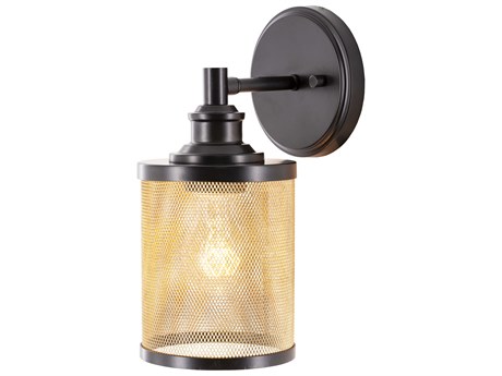 Surya Porson 1-Light Black Wall Sconce