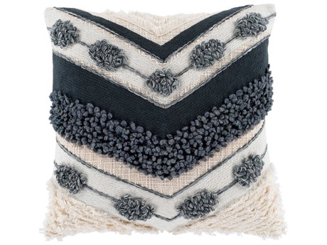 Surya Pretoria Dark Blue / Light Beige / Denim Pillow
