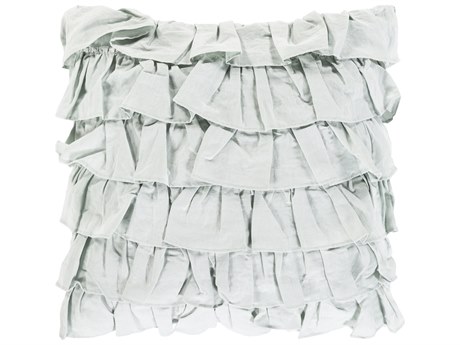 Surya Ruffle Pale Blue Pillow